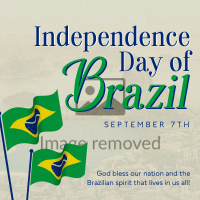 Minimalist Independence Day of Brazil Instagram Post Image Preview