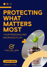 Minimalist Insurance Protection Poster