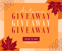 Cozy Leaves Giveaway Facebook Post