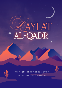 Laylat al-Qadr Desert Poster