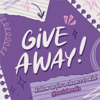 Generic Giveaway Scribbles Instagram Post