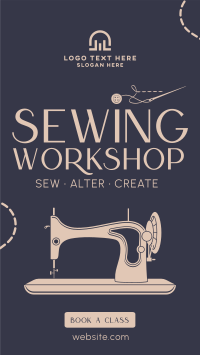 Sewing Workshop Instagram Story Design