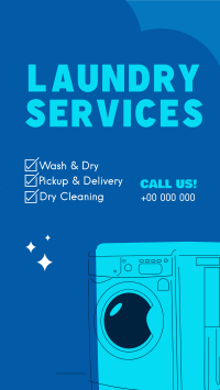 Laundry Services List Instagram Story