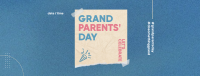 Grandparent's Day Paper Facebook Cover Image Preview