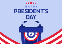 Presidents Day Event Postcard