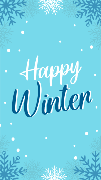 Winter Snowflake Greeting TikTok Video