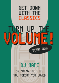 Retro DJ Music Poster