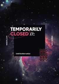 Temporarily Closed Flyer