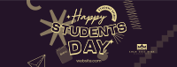 Happy Students Day Facebook Cover Design