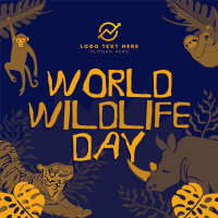 Rustic World Wildlife Day Instagram Post