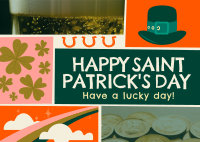 Rustic St. Patrick's Day Greeting Postcard