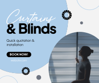 Curtains & Blinds Installation Facebook Post