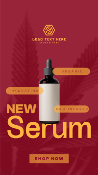 Organic Skin Serum YouTube Short Design