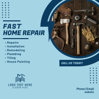 Fast Home Repair Instagram Post
