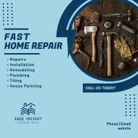 Fast Home Repair Instagram Post Image Preview