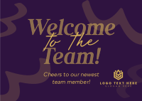 Quirky Team Introduction Postcard