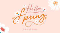 Hello Spring Greeting Facebook Event Cover