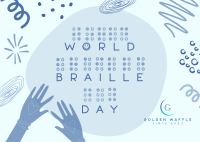 World Braille Day Postcard