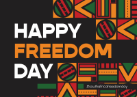 South African Freedom Celebration Postcard