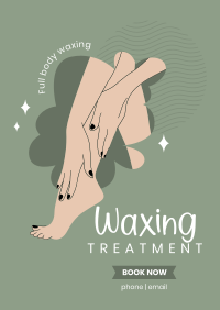 Leg Waxing Poster