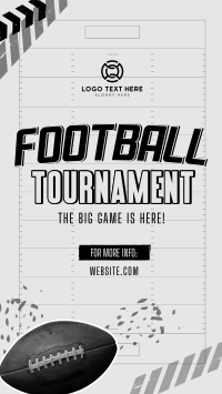 Football Sport Tournament TikTok Video Design