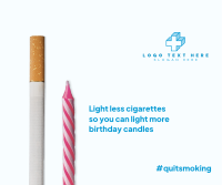 Less Cigarettes Facebook Post Design