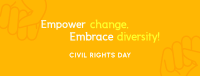 Empowering Civil Rights Day Facebook Cover