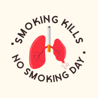 Don't Pop Your Lungs Linkedin Post Design