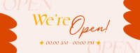 We're Open Now Facebook Cover