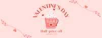 Valentine's Day Cafe Sale Facebook Cover Design