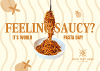 World Pasta Day Postcard