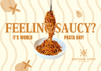 World Pasta Day Postcard Image Preview