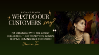 Luxury Fashion Testimonial Facebook Event Cover