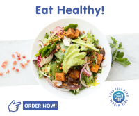 Eat Healthy Salad Facebook Post