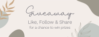 Giveaway Raffle Facebook Cover Image Preview