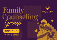 Family Counseling Group Postcard