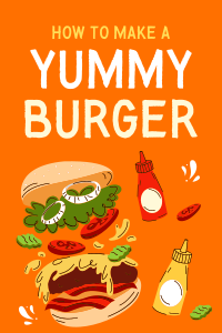 B For Burger Pinterest Pin