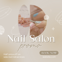 Elegant Nail Salon Services Instagram Post