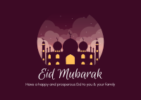 Happy Eid Mubarak Postcard