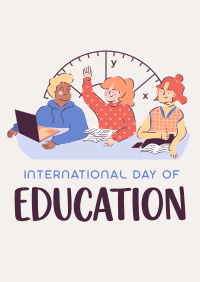 Students International Education Day Poster