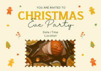 Christmas Eve Party Postcard