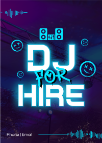 Hiring Party DJ Flyer