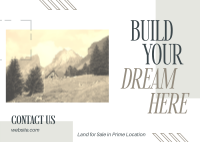 Build Dream Sale Postcard