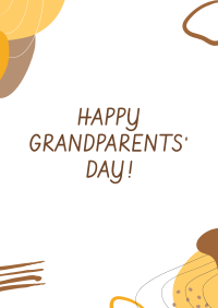 Grandparent's Day Abstract Poster