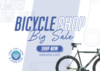 Bike Shop Postcard example 2