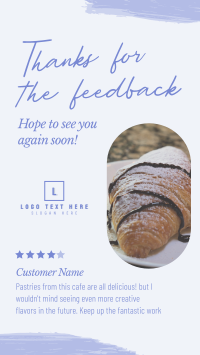 Cafe Customer Feedback Facebook Story