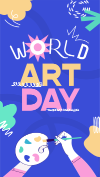 Quirky World Art Day YouTube Short