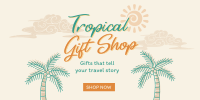 Beach Travel Souvenirs Twitter Post