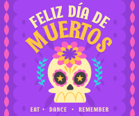 Dia de los Muertos Greeting Facebook Post