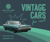 Vintage Car Rental Facebook Post